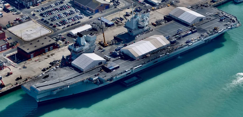 British Navy stopped HMS Prince of Wales-brought to five days-notice to sail HMS Dragon