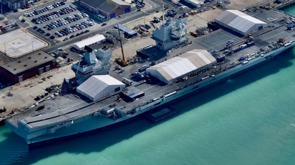 British Navy stopped HMS Prince of Wales-brought to five days-notice to sail HMS Dragon