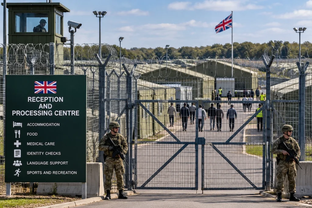 Secure British Processing Centre Entrance