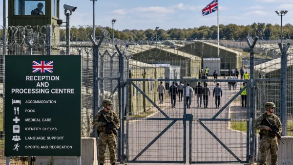 Secure British Processing Centre Entrance